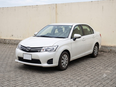 Pearl white Toyota Axio 2015 saloon