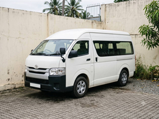 White Toyota KDH 2018 van with a high roof